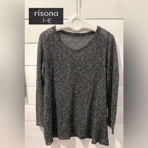 Sheer Mesh Knit Top – RISONA by Tomo Size 2) S/M